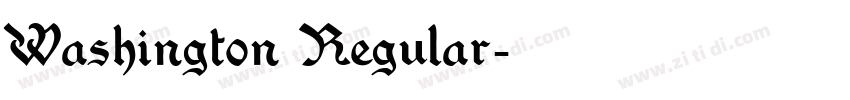 Washington Regular字体转换